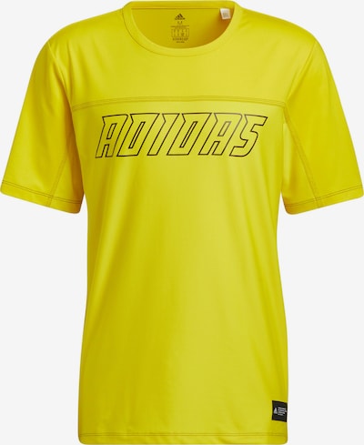 ADIDAS PERFORMANCE T-Shirt fonctionnel en jaune / noir, Vue avec produit