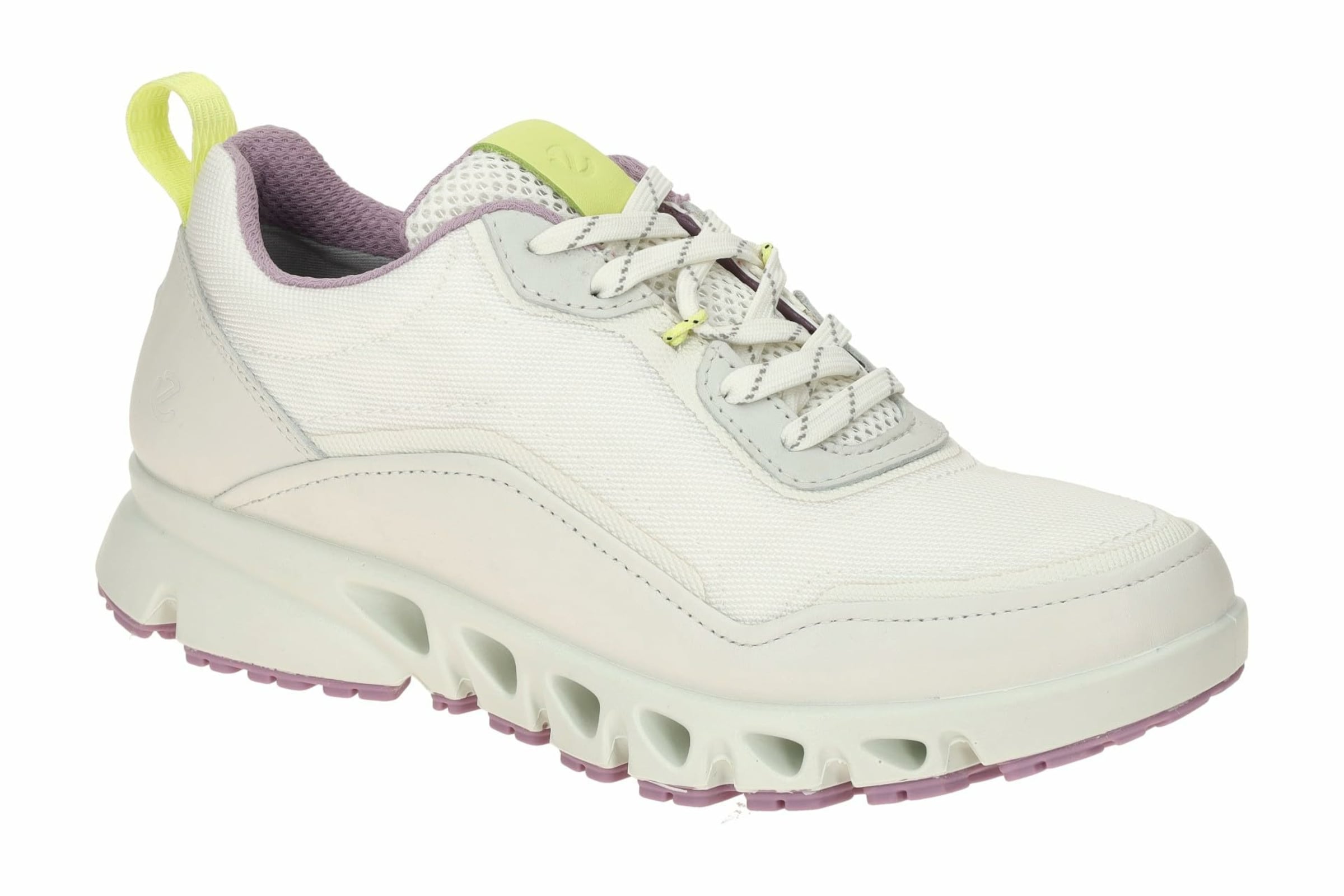 ECCO Platform trainers in White: front