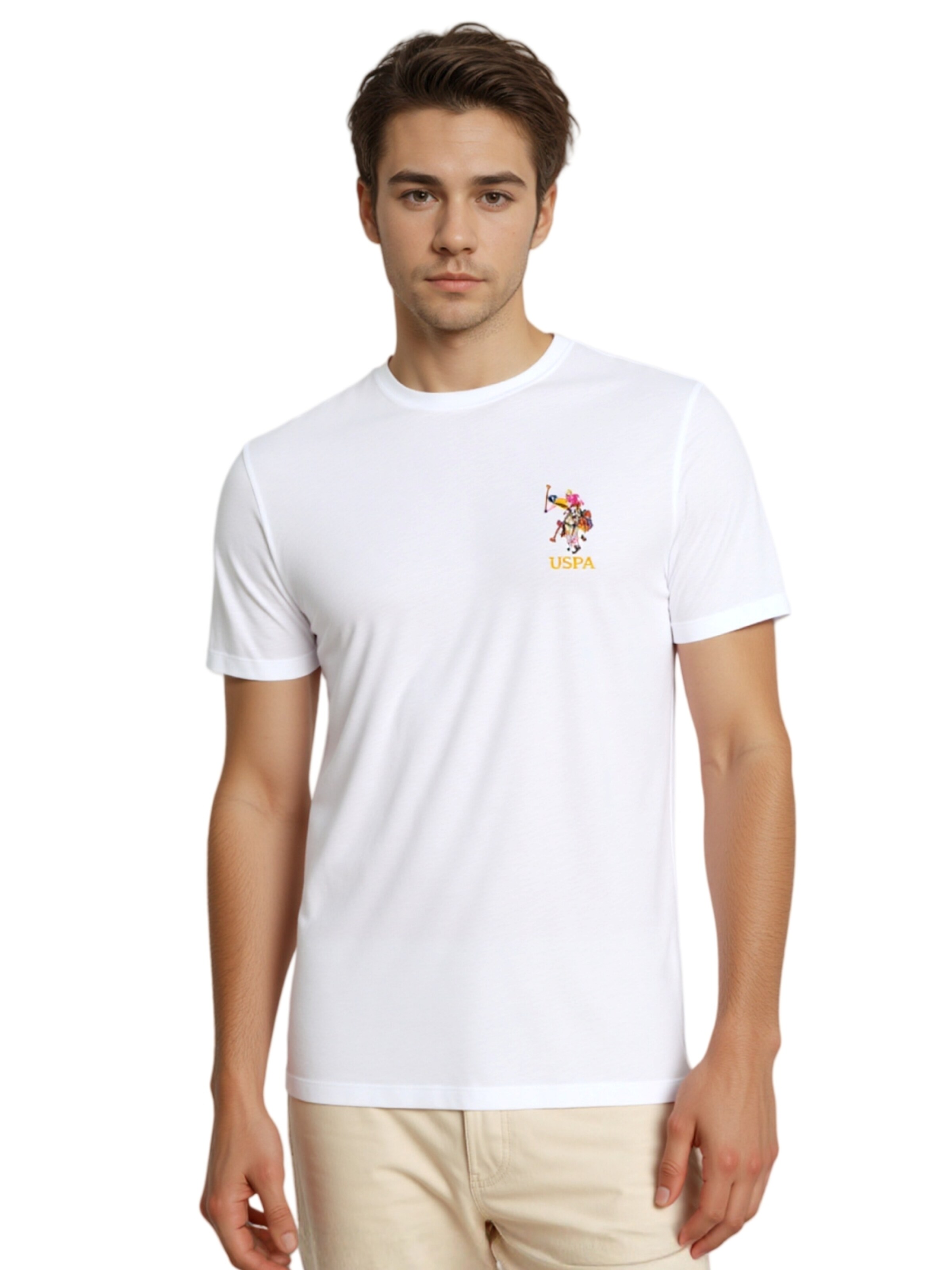 Maglietta di U.S. POLO ASSN. in bianco: frontale