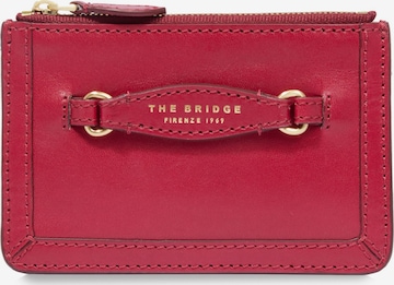 The Bridge Wallet in Red: front