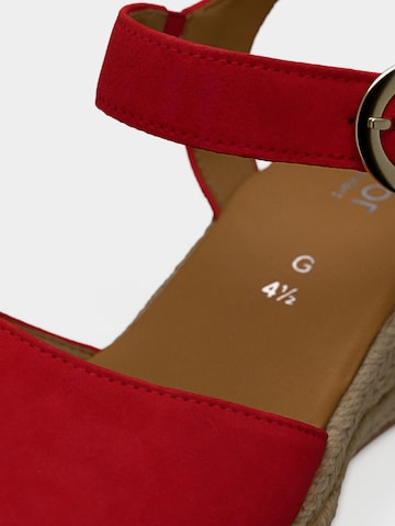 Sandales GABOR en rouge