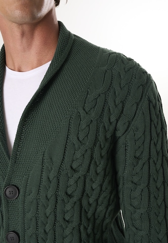 Felix Hardy Knit cardigan in Green