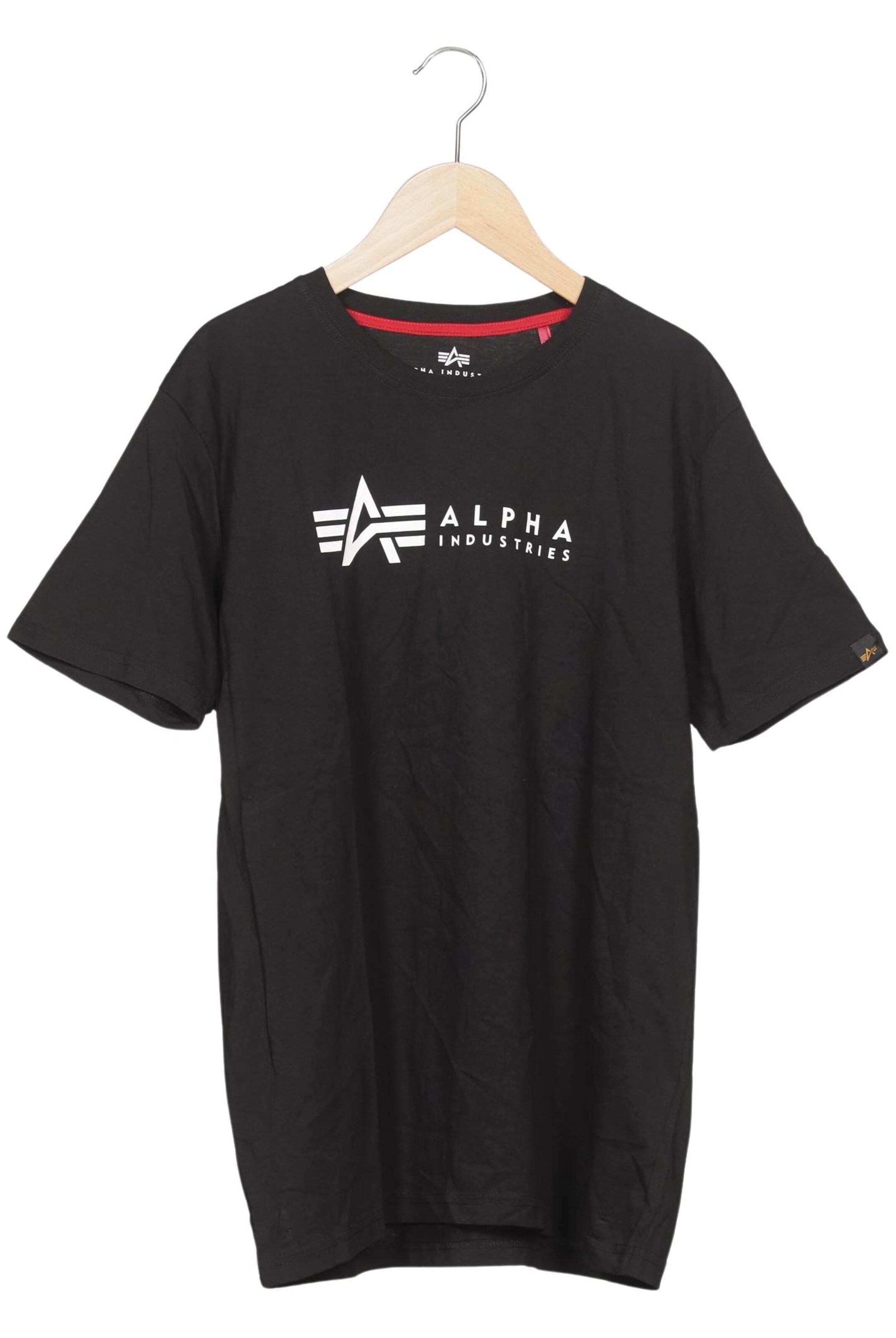 ALPHA INDUSTRIES Shirt in L in Black: front