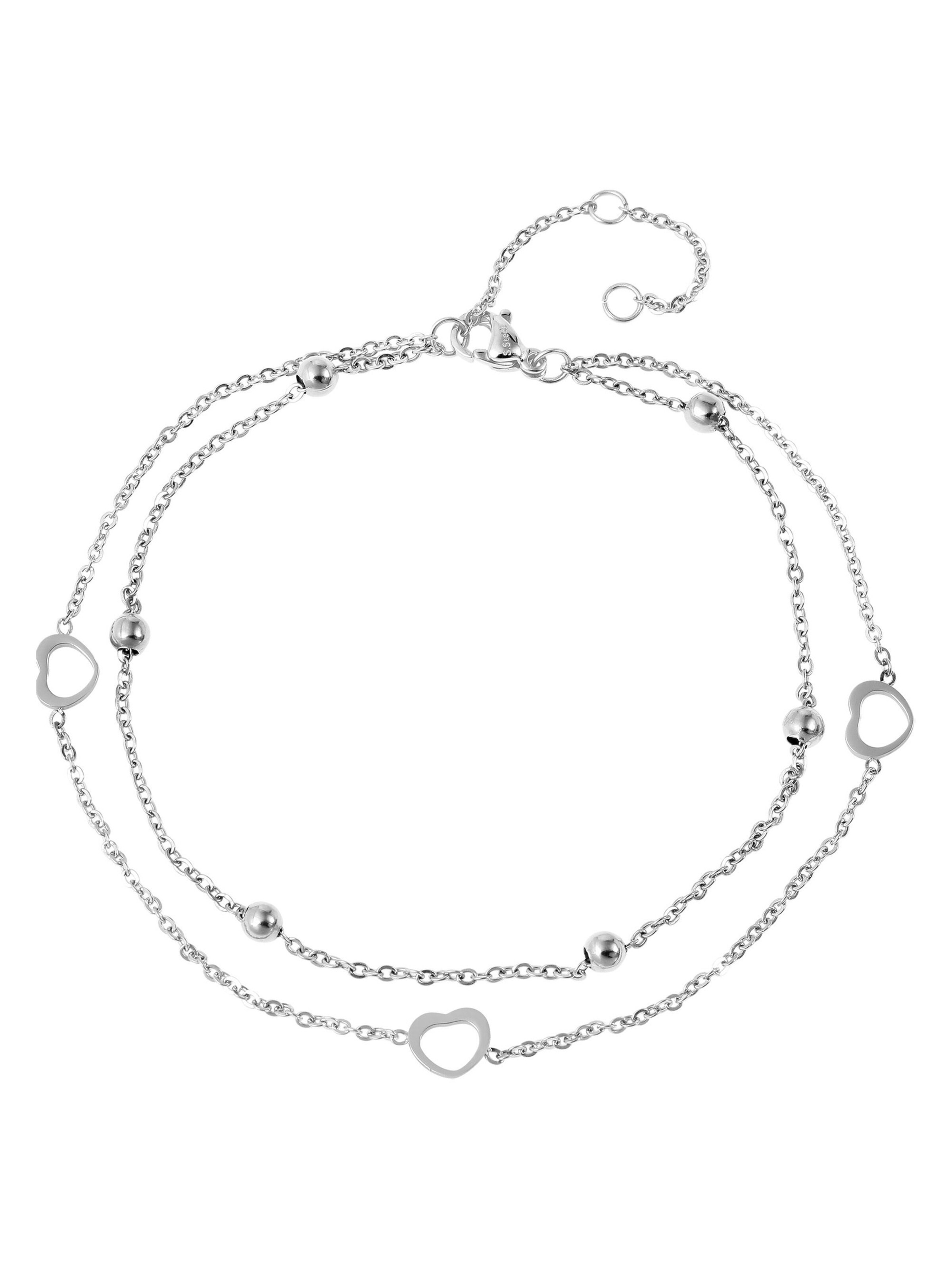 Akzent Fußschmuck 'Fabella, langlebig'‌‌ in Silber: Vorderseite