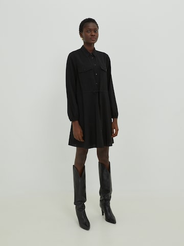 EDITED Shirt Dress 'Faye' in Black