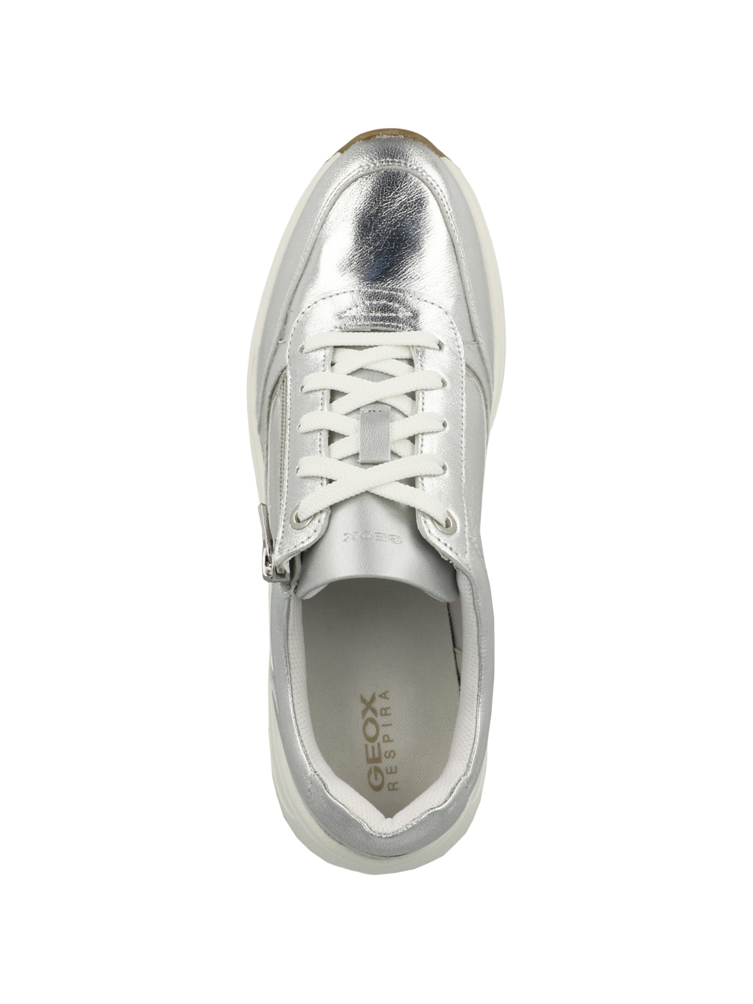 GEOX Sneakers laag 'D Cristael E' in Zilver