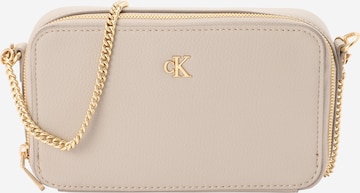 Sac à bandoulière Calvin Klein Jeans en marron : devant