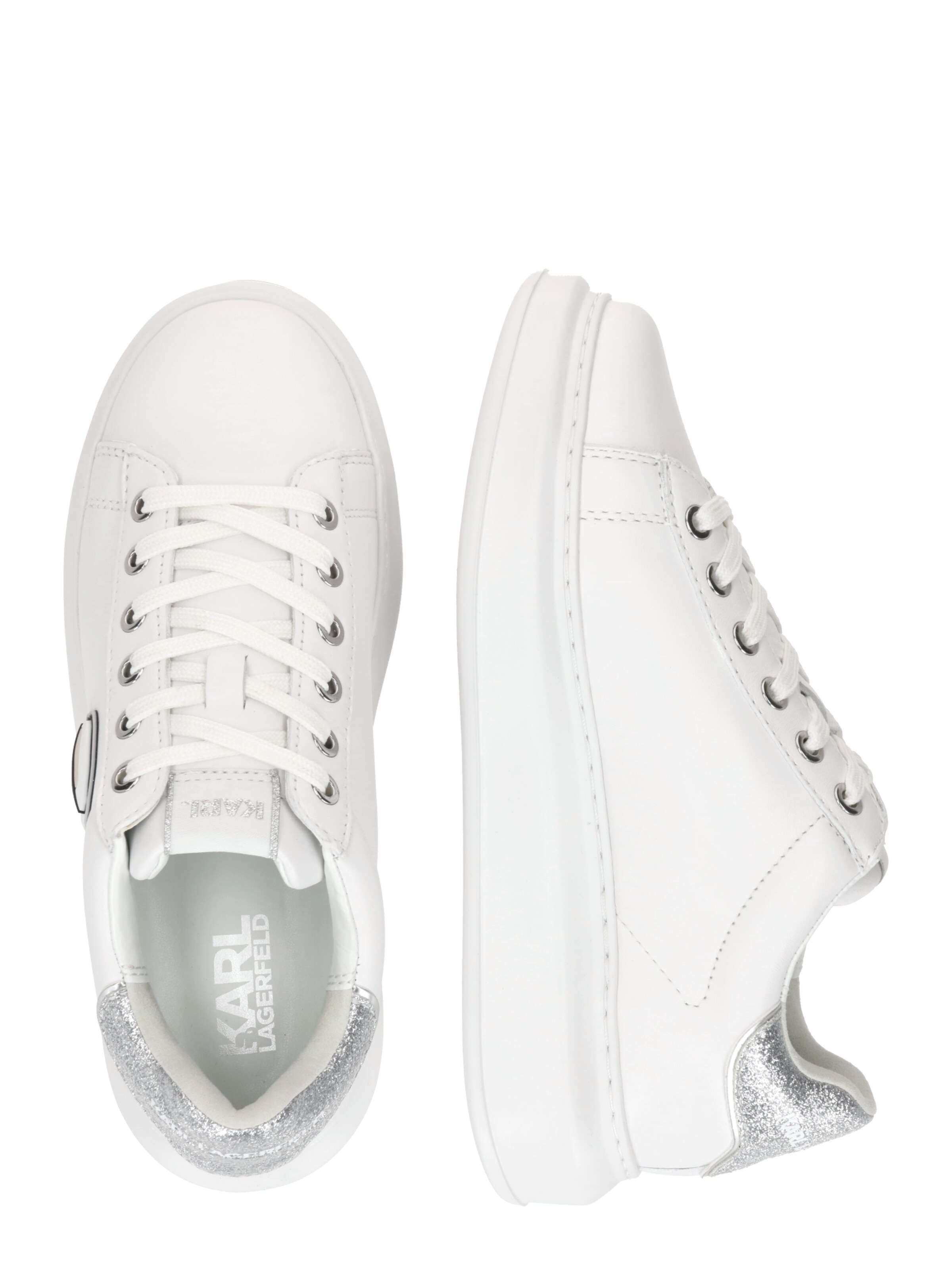 Karl Lagerfeld Nizke superge | bela barva