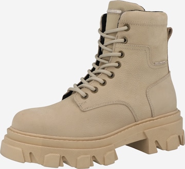 Bottines à lacets BULLBOXER en beige : devant