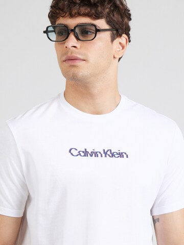 Calvin Klein Jeans Paita 'CLASSIC' värissä valkoinen