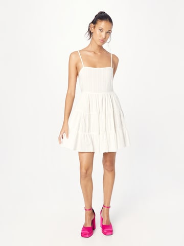 Nasty Gal Letní šaty – bílá: přední strana