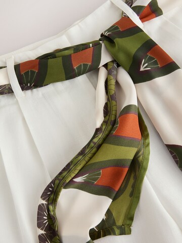 Wide Leg Pantalon Next en blanc