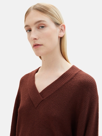 TOM TAILOR Pullover i brun