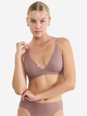 SLOGGI Push-up BH ' Blue ZERO Feel Bliss THE UP ' in Bruin: voorkant