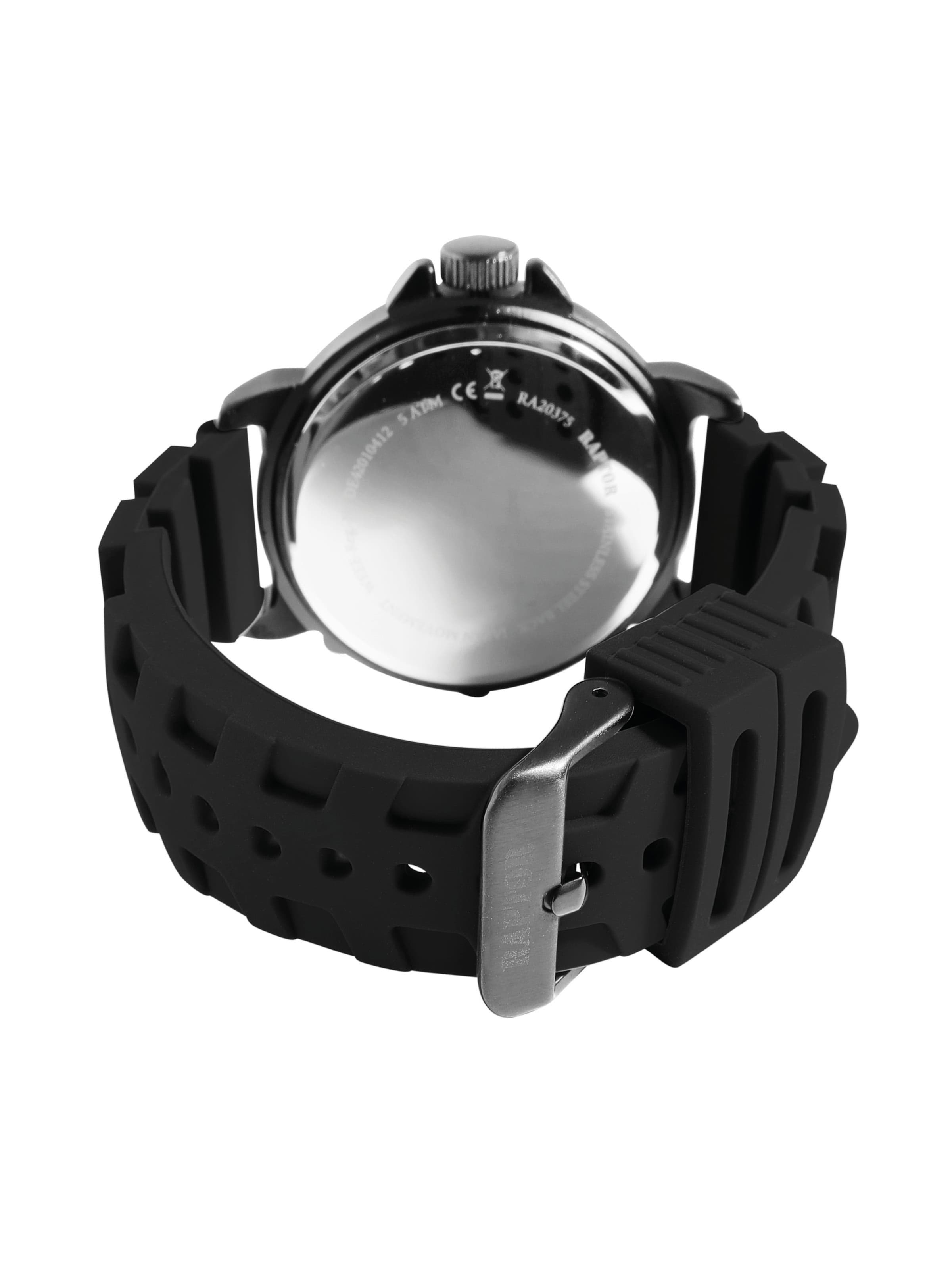 Raptor Analog Watch 'Xander, Datumsanzeige' in Black