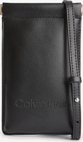 Protection pour smartphone Calvin Klein en noir : devant