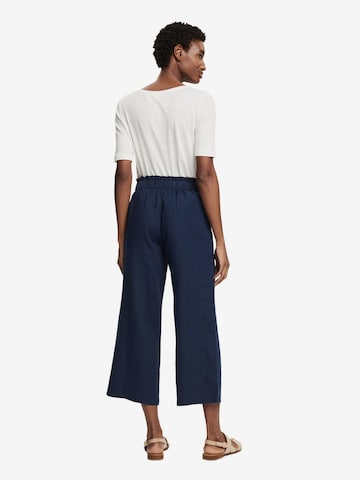 ESPRIT Wide leg Pleat-Front Pants in Blue