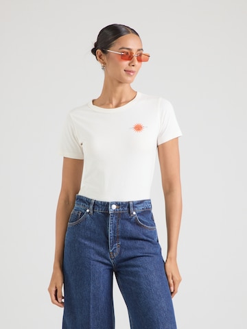 HUGO - Camiseta 'Deloris' en blanco: frente