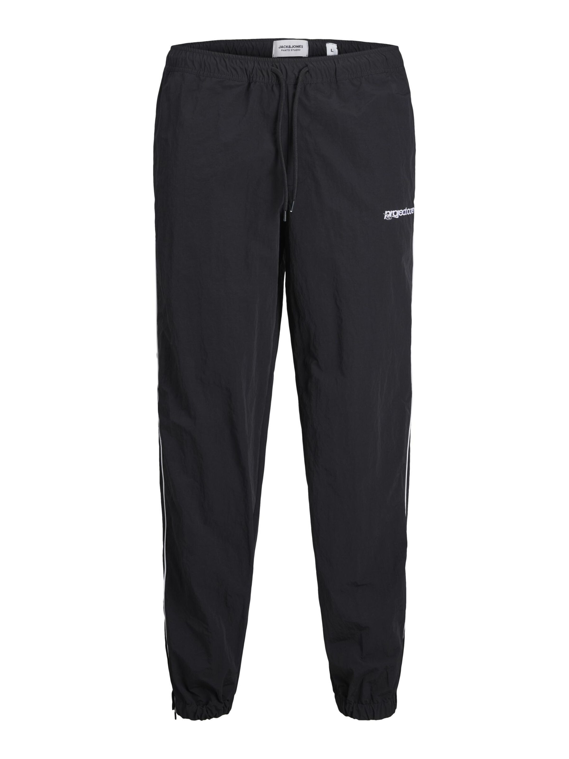 JACK & JONES Loosefit Broek in Zwart: voorkant