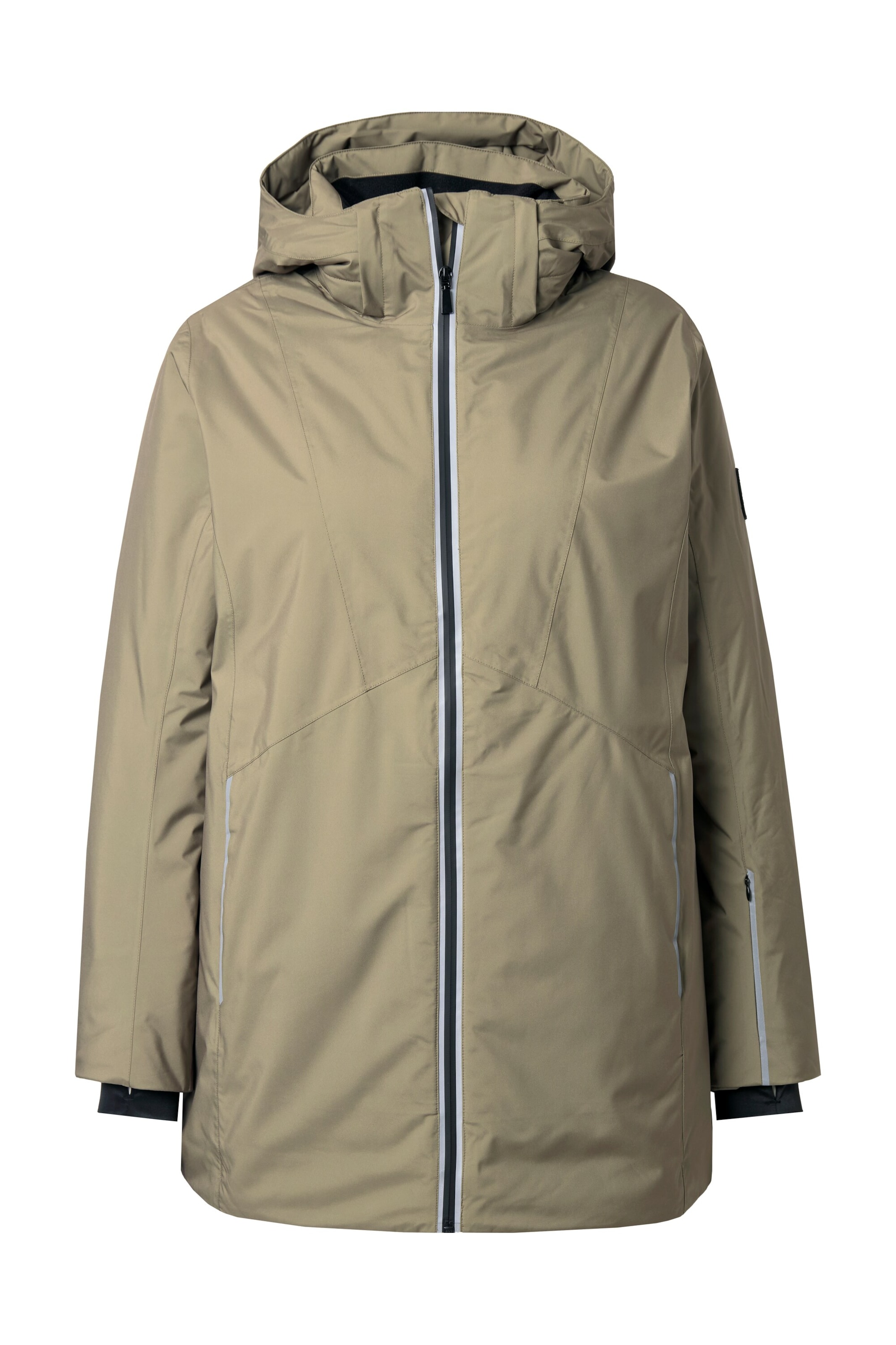 Ulla Popken Functionele jas in Bruin: voorkant