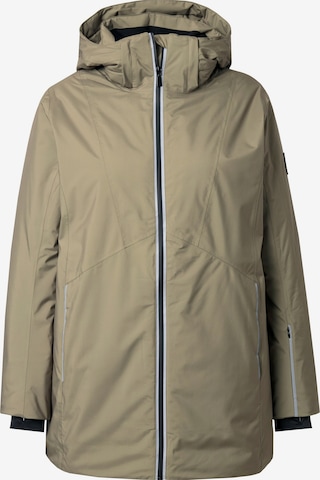 Ulla Popken Functionele jas in Bruin: voorkant