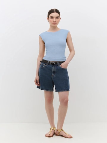 No Matter What Top in Blauw: voorkant