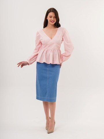 FRESHLIONS Blouse 'Brielle' in Roze