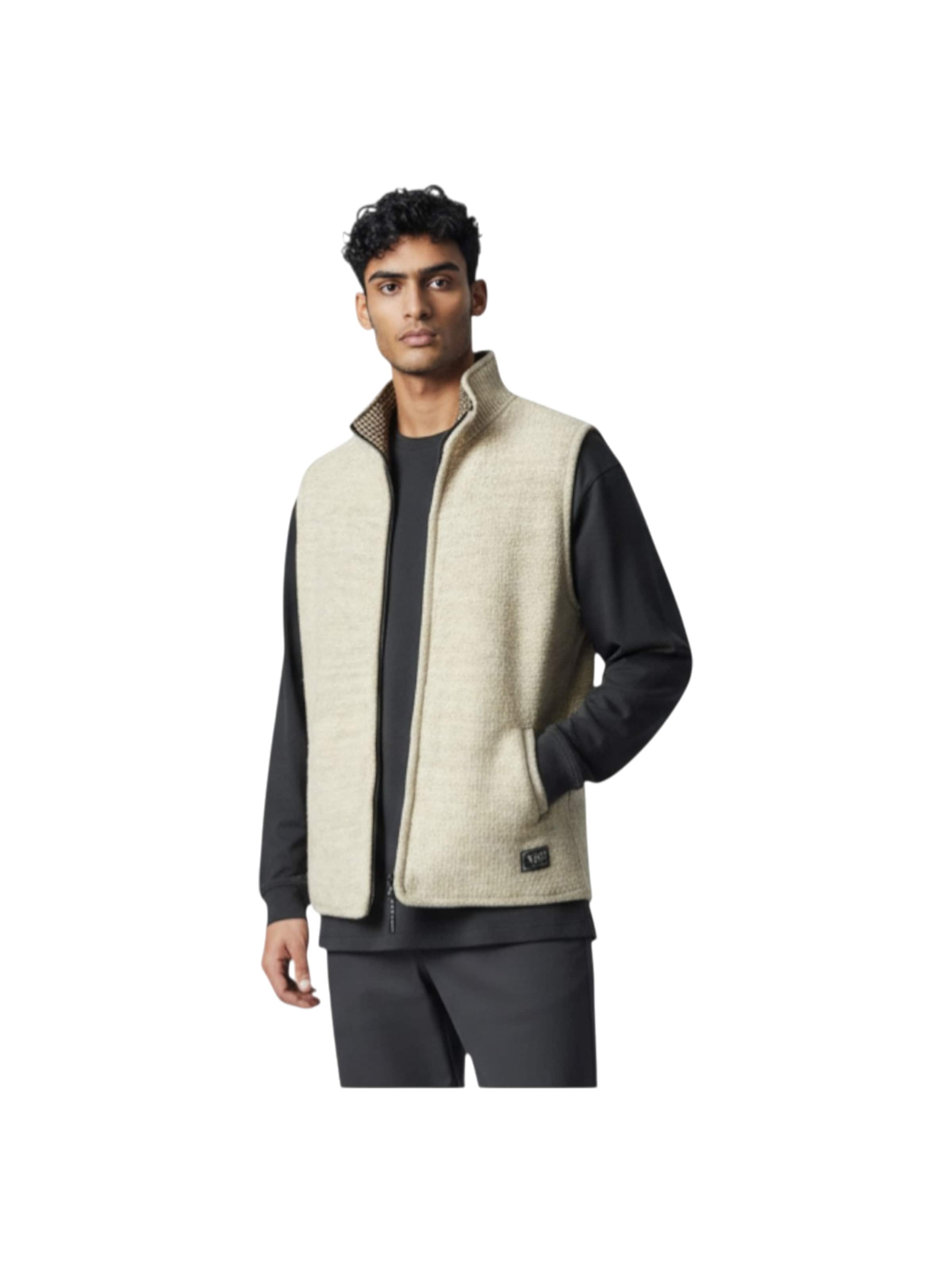 THC Natural Line Strickweste in Beige