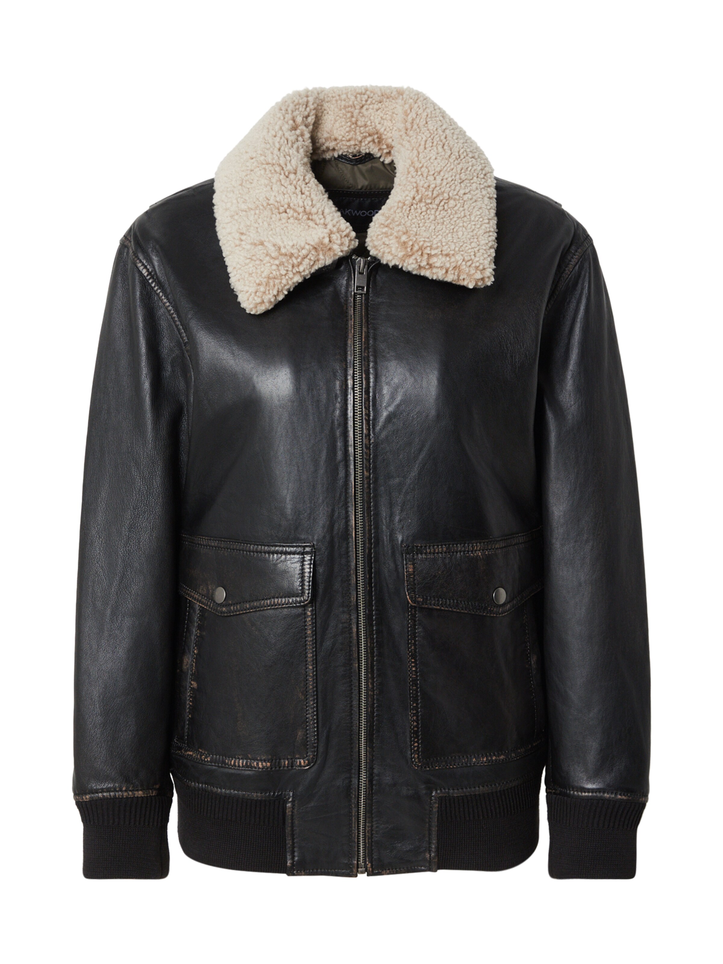 OAKWOOD Välikausitakki 'JACKY' värissä musta: etupuoli