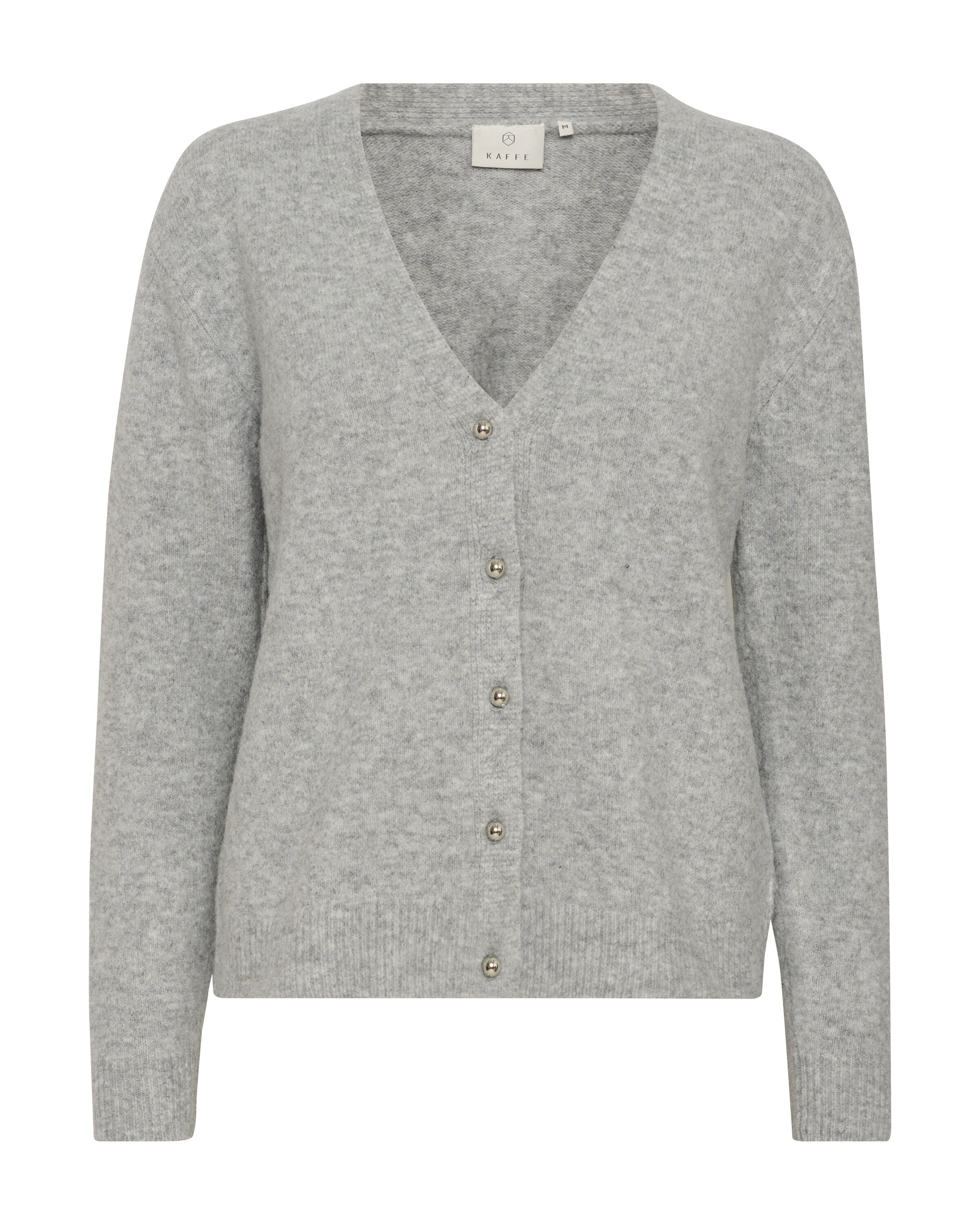Kaffe Strickjacke 'Sylvie' in Grau: Vorderseite