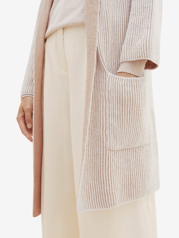 TOM TAILOR Knit Cardigan in White