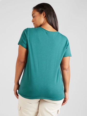 ONLY Carmakoma Shirt 'QUOTE' in Green
