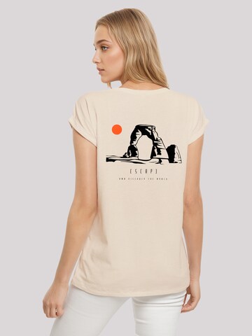 F4NT4STIC Shirt 'Escape Discover the World Savannah' in Beige
