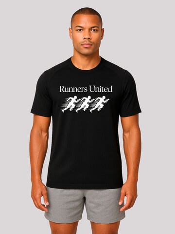 T-shirt 'Sports Runners United' F4NT4STIC en noir : devant