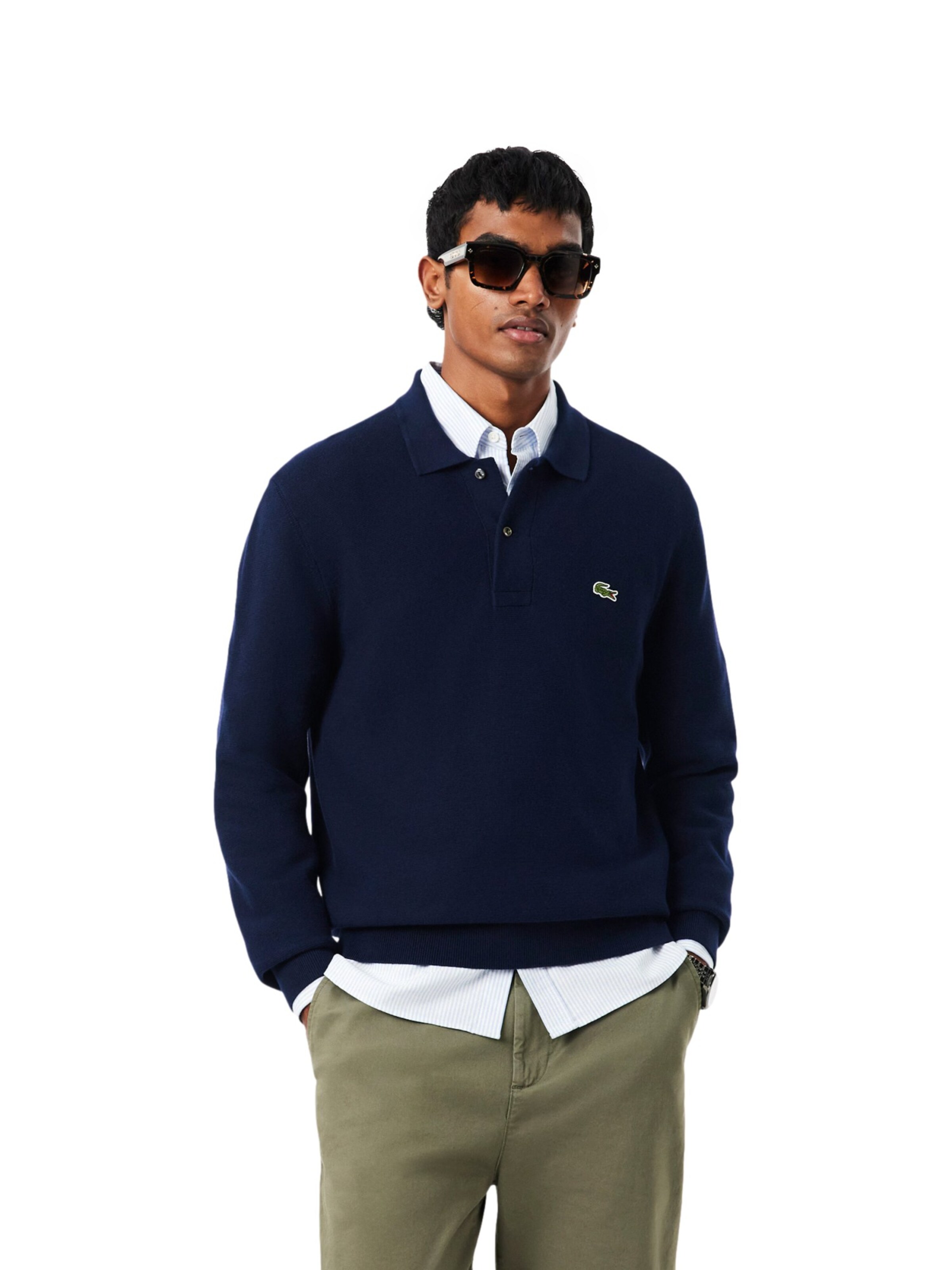 Pullover di LACOSTE in blu: frontale