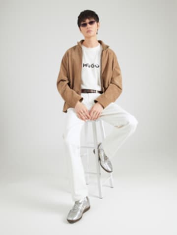 HUGO Tričko 'Dumeo' – béžová