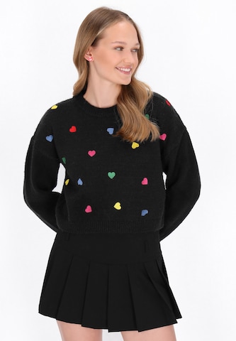 Pull-over MYMO en noir : devant