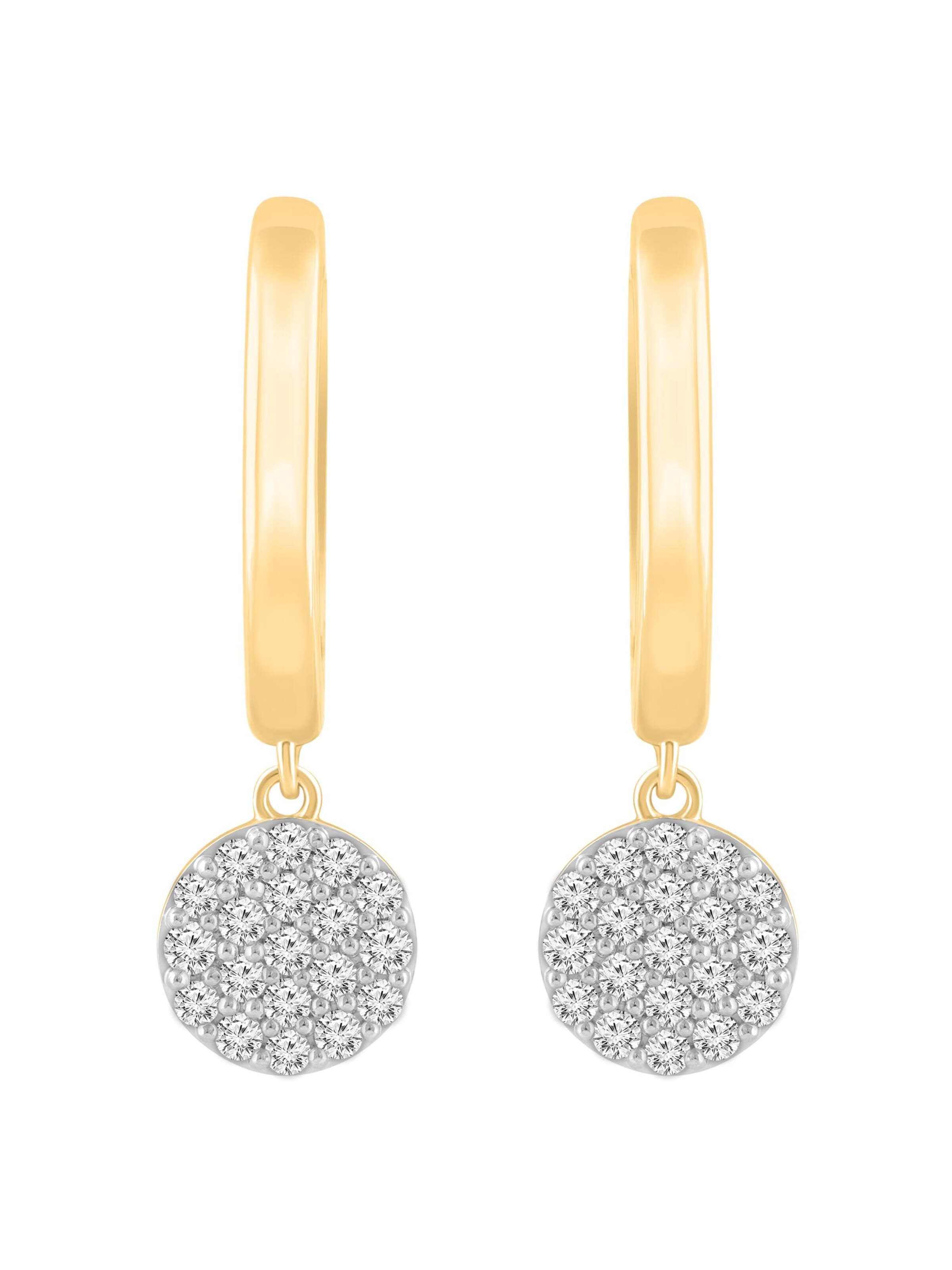 Orecchini 'Ohrringe aus 375 Gelbgold mit Lab Grown Diamant' di ETHISHER DIAMANTEN in oro