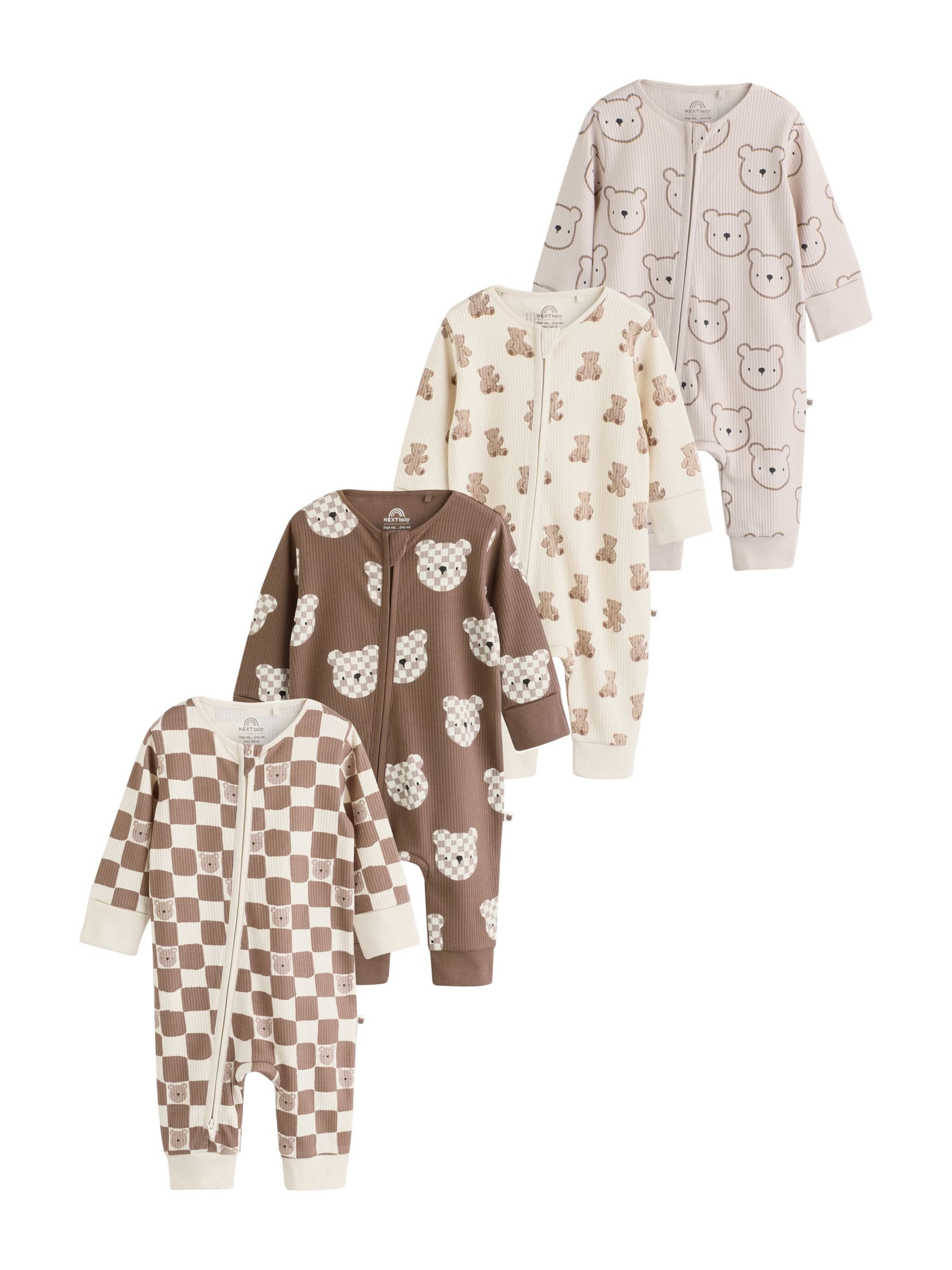 Next - Pijama entero/body en beige: frente