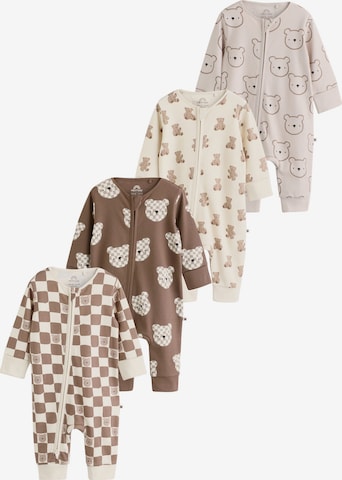 Next - Pijama entero/body en beige: frente