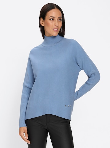Pullover di heine in blu: frontale