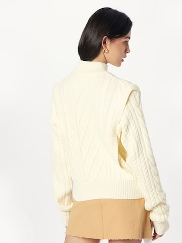 NA-KD Sweter w kolorze biały