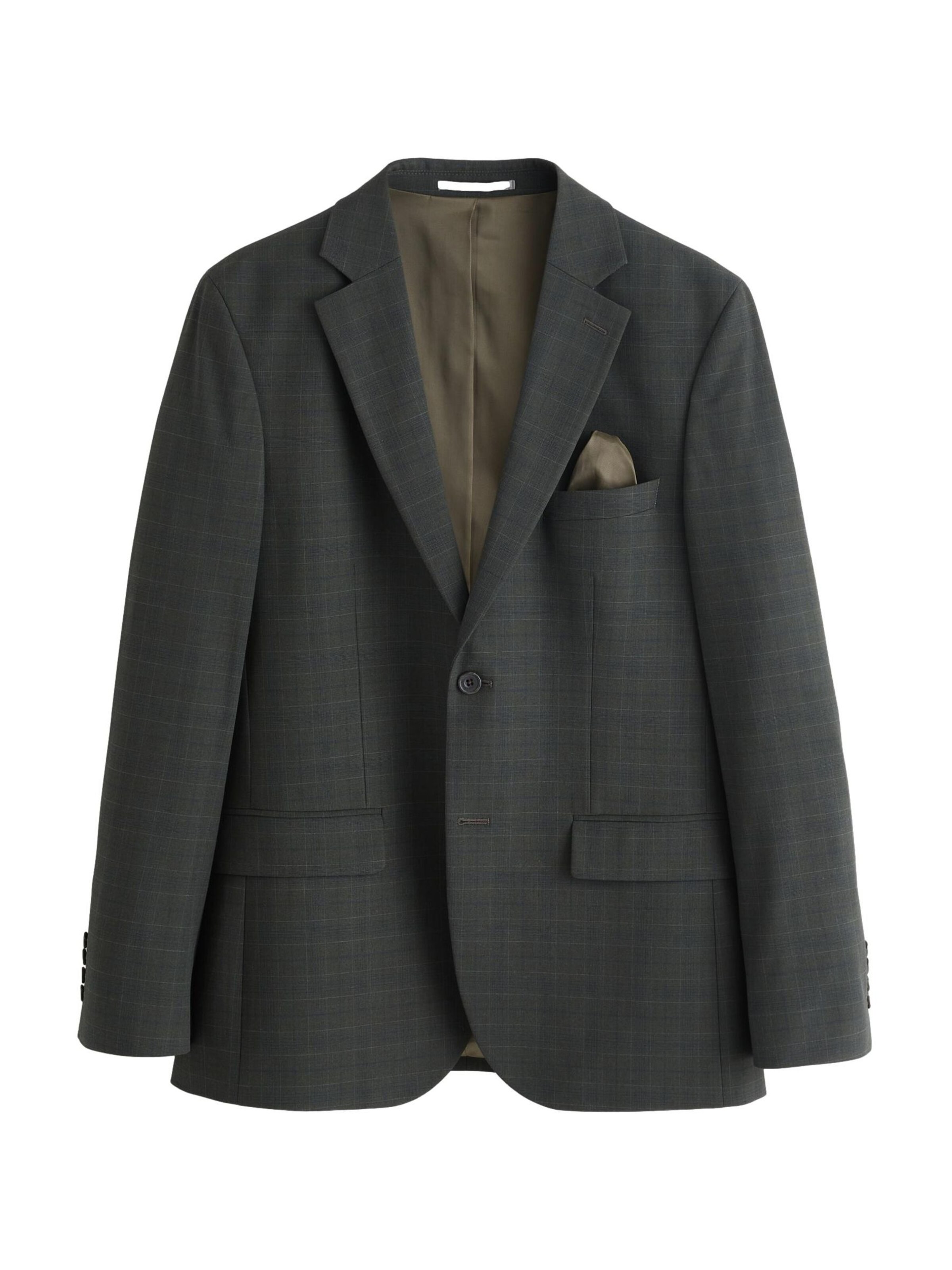 Next Regular fit Business-colbert in Groen: voorkant