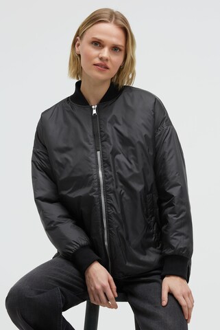 SENSES.THE LABEL Between-Season Jacket in Black: front