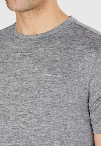 ENDURANCE Regular Fit Sportshirt 'Mell' in Grau