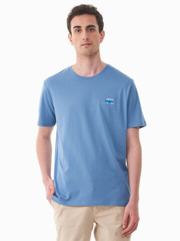 Organication T-Shirt in Blau: Vorderseite