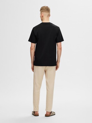 SELECTED HOMME T-Shirt 'SAUL' in Schwarz