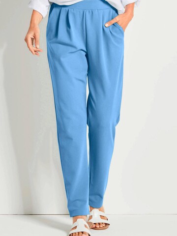 Goldner Regular Bandplooibroek 'Sara' in Blauw