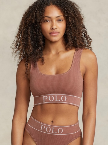 Polo Ralph Lauren Bustier Bustier ' SCOOP NECK TOP ' in Beige: predná strana