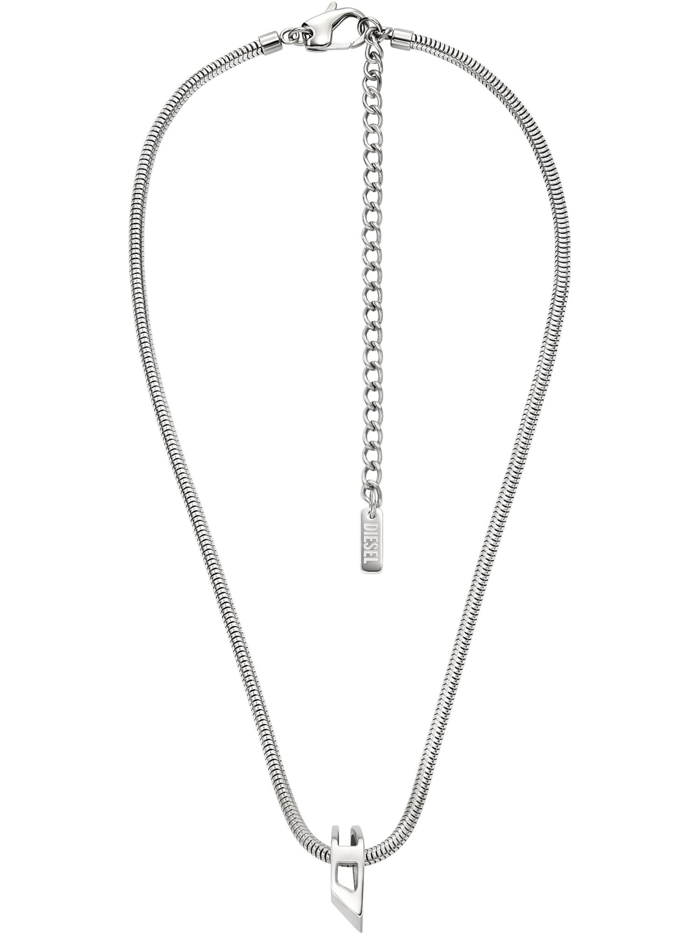 Collana di DIESEL in argento: frontale